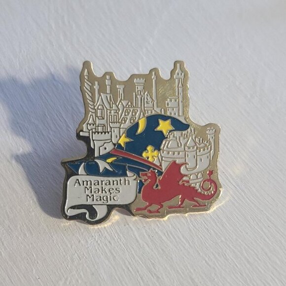 Order Of Amaranth Makes Magic Vintage Lapel Pin Brooch - Picture 1 of 4